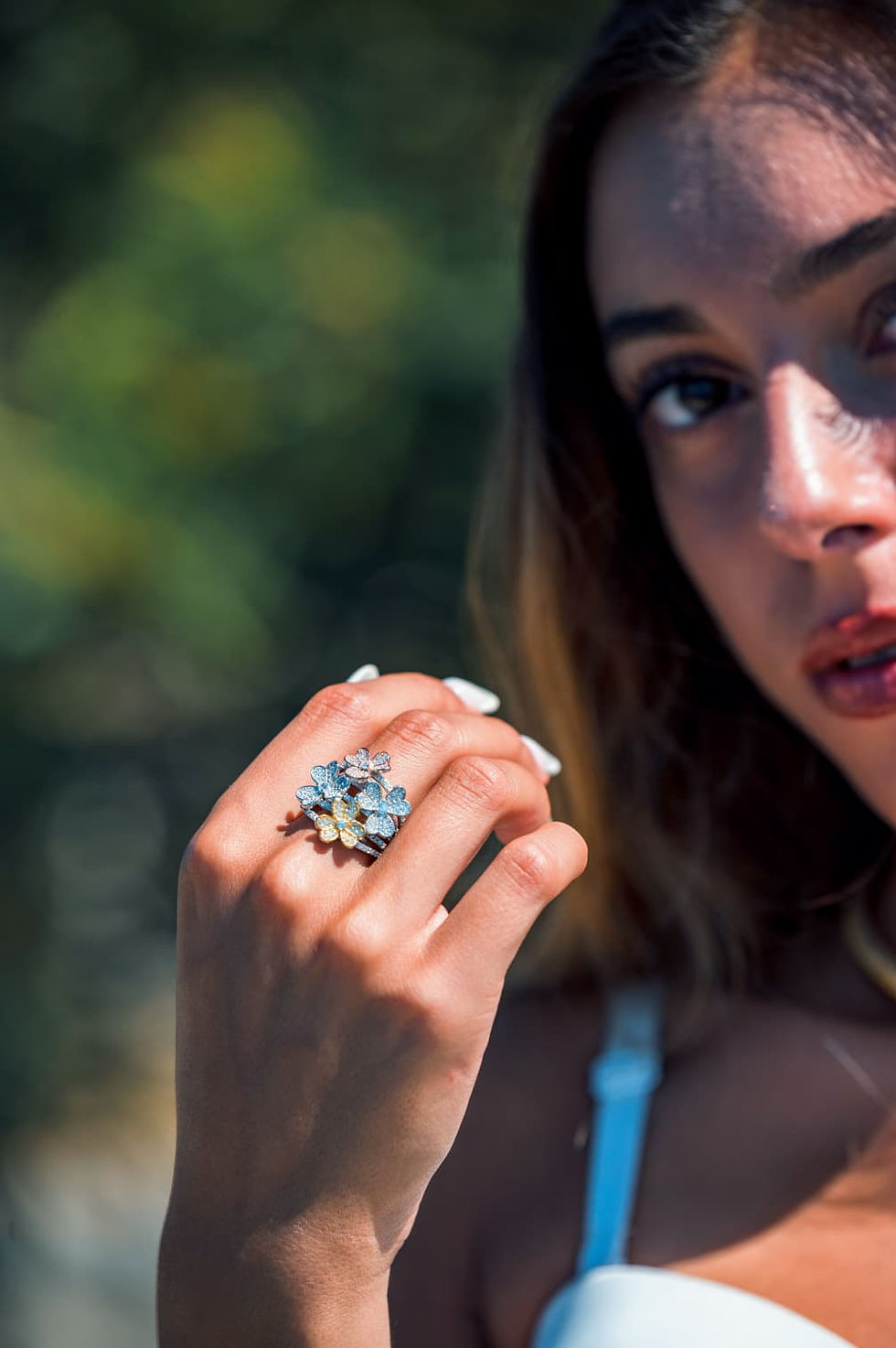 Miniatura: Anello in argento 925 in pavé di zirconi