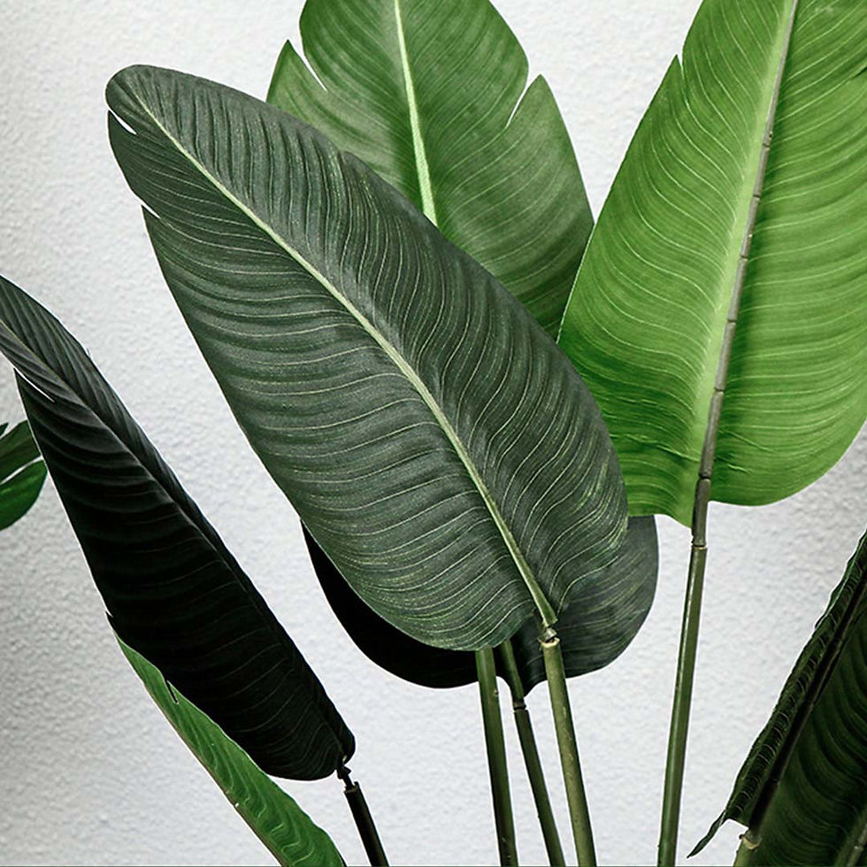 Thumbnail: NNEAGS 120cm Artificial Green Indoor Traveler Banana Fake Decoration Tree Flower