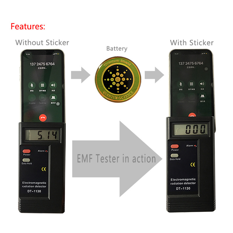 Miniatura: Quantum Anti Radiation Shield 5G EMF Protection - Phones Laptops - 12 Stickers