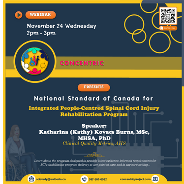 Webinar on Standard for SCI Rehabilitation Program Delivery