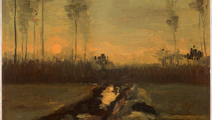 "Paesaggio al tramonto" (noto anche come Autunno, paesaggio al crepuscolo) è un'opera a olio su tela dipinta da Vincent van Gogh nel novembre 1885 a Nuenen.
