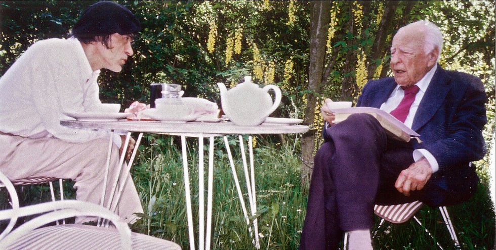 Wassili Lepanto und Hans-Georg Gadamer im Gespräch - Leena Ruuskanen, CC BY 3.0, via Wikimedia Commons