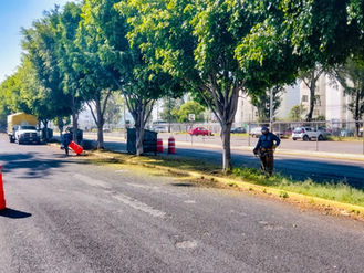En el Bulevar Hermanos Serdán y Zaragoza, Pepe Chedraui activa operativo masivo de chapeo
