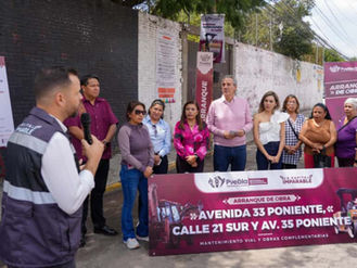 Más de 13 mil poblanos serán beneficiados con la rehabilitación vial de la 33 Poniente