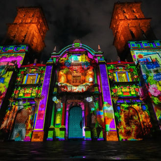 Última oportunidad para ver Septiembre Brilla, el videomapping en la Catedral de Puebla