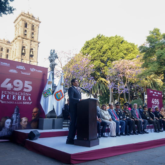 Deporte y Cultura: Los pilares de Puebla a 495 años de su historia, afirma Armenta Mier