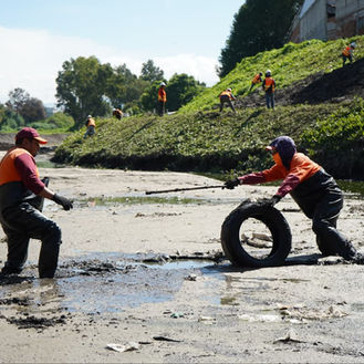Comité "Tláloc" reporta avance en 17 de los 21 puntos críticos de inundación en Puebla