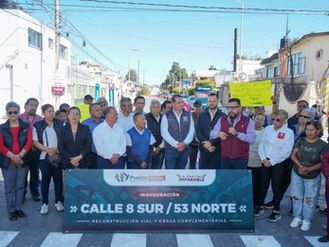 Gobierno de Puebla entrega calle rehabilitada e infraestructura ciclista en Aquiles Serdán