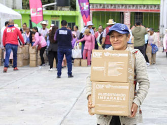 Gobierno Municipal de Puebla entrega despensas en Azumiatla a familias en situación vulnerable