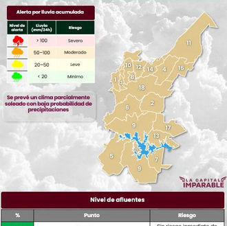 Protección Civil de Puebla prevé tarde cálida de 26 °C y ambiente estable este 13 de octubre