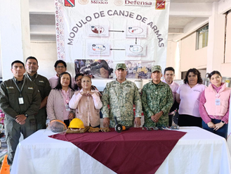Ahuazotepec fortalece seguridad ciudadana con el programa de Canje de Armas