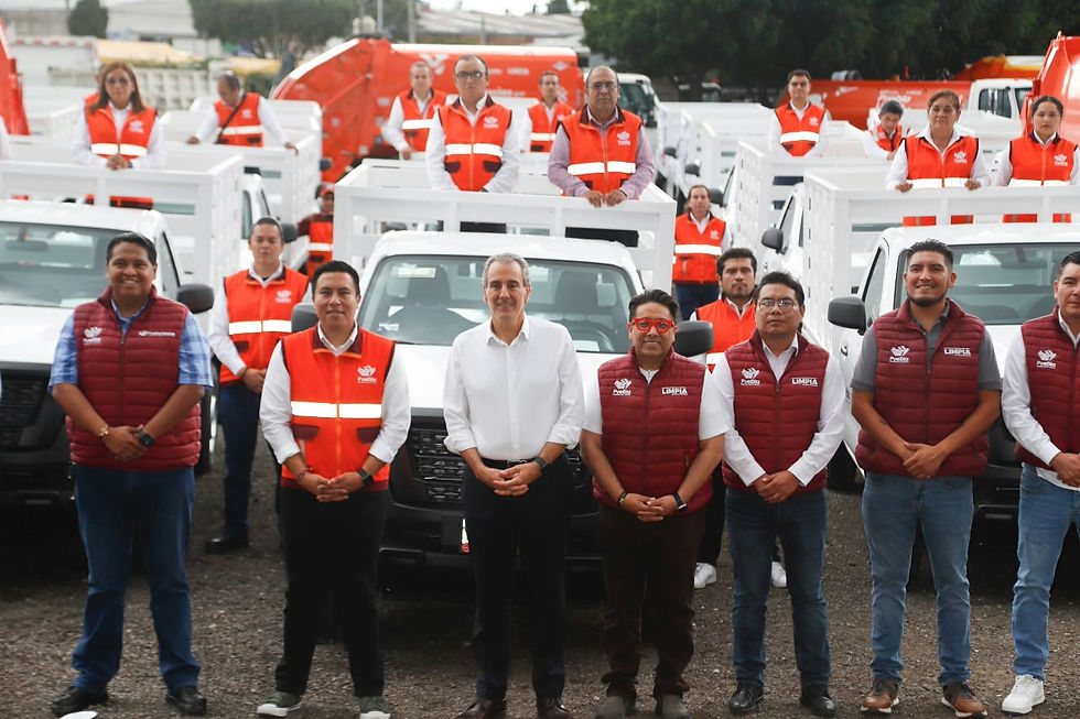 Moderniza Pepe Chedraui la flotilla de Limpia en Puebla con 23 nuevos vehículos operativos