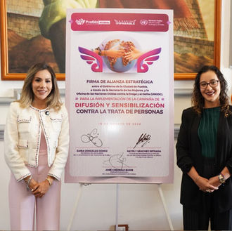 Puebla frena la trata de personas mediante alianza entre la administración municipal y las Naciones Unidas