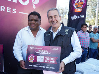 Pepe Chedraui fortalece Bacheando Puebla con 17 mil bultos de mezcla asfáltica para juntas auxiliares