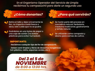 Implementa Gobierno de Puebla acopio de flor de cempasúchil para promover la economía circular y reducir residuos