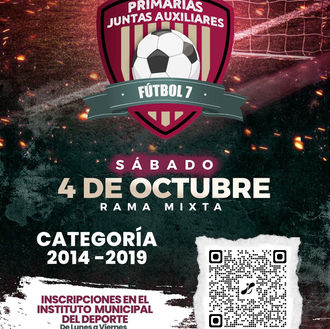 Niñas y niños de Juntas Auxiliares participarán en el Torneo Interprimarias de Futbol 7
