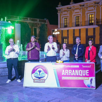 “Fuentes que Brillan”: Puebla rehabilitará 69 fuentes con iluminación ornamental