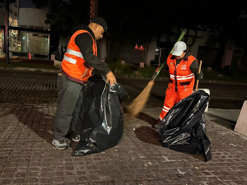 Operativo del OOSL Puebla garantiza espacios públicos limpios tras festejos futbolísticos