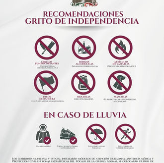 Celebraciones del Grito de Independencia 2025 en Puebla: recomendaciones de seguridad