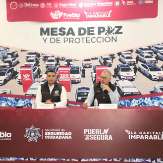Gobierno de Puebla capital reporta resultados en seguridad: 275 detenidos y 60 vehículos recuperados