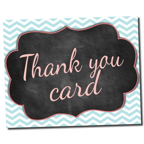 Custom Thank You Card Design pieceofcakedesign