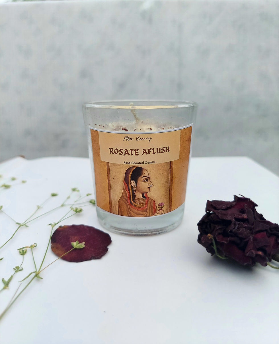 Thumbnail: Rosate Aflush- (Rose candle)