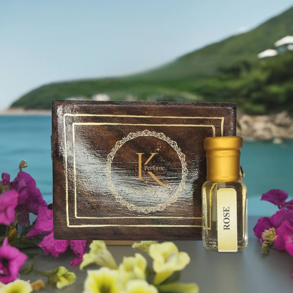 Rose Attar (Rose Damascena) by Kannauj Perfume
