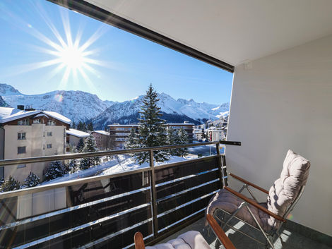 Aussicht auf den Bergen, Balkon, Ferienimmobilie, Ferienwohnung