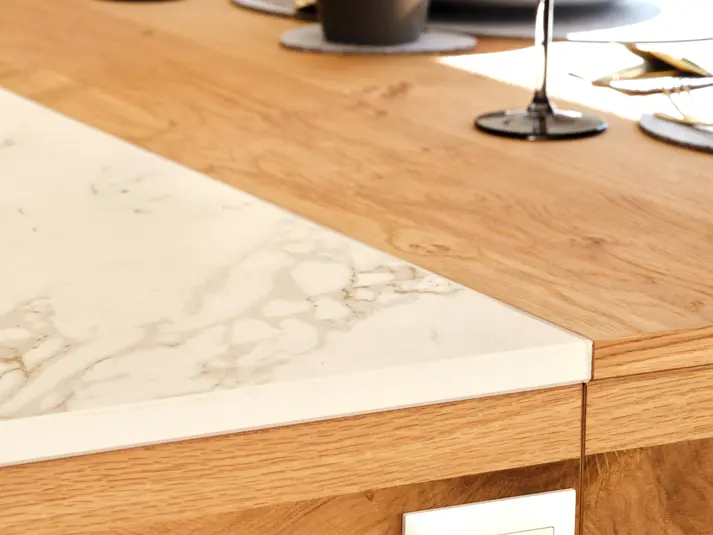 Küchenabdeckung einer 2.5 Zimmer Ferienwohnung in Arosa