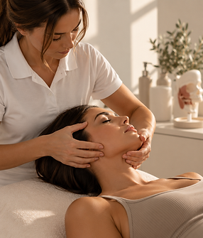 Sanfte Kiefertherapie im Wellnessstudio.png