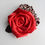 Миниатюра: Голяма червена брошка тип роза
