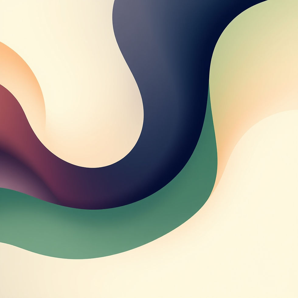An elegant abstract digital background using soft gradients and flowing wave-like forms. B