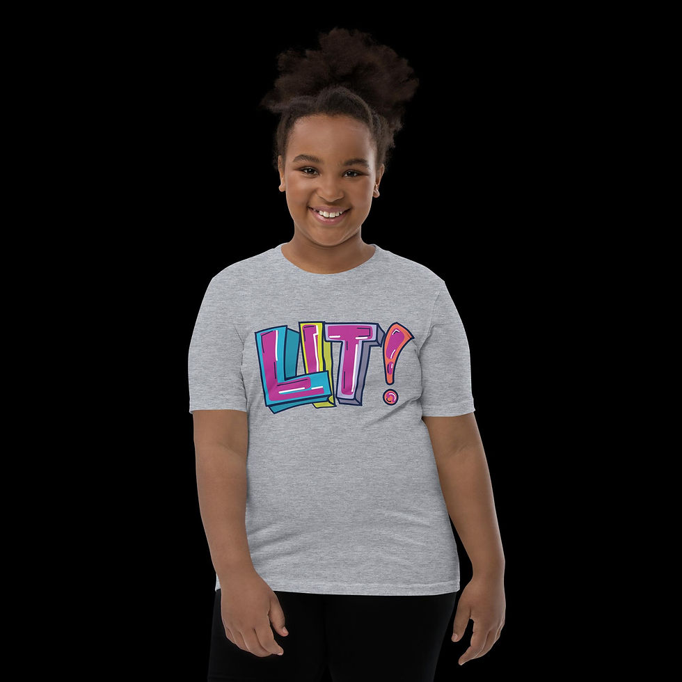 Thumbnail: LIT Horizontal Youth Short Sleeve T-Shirt
