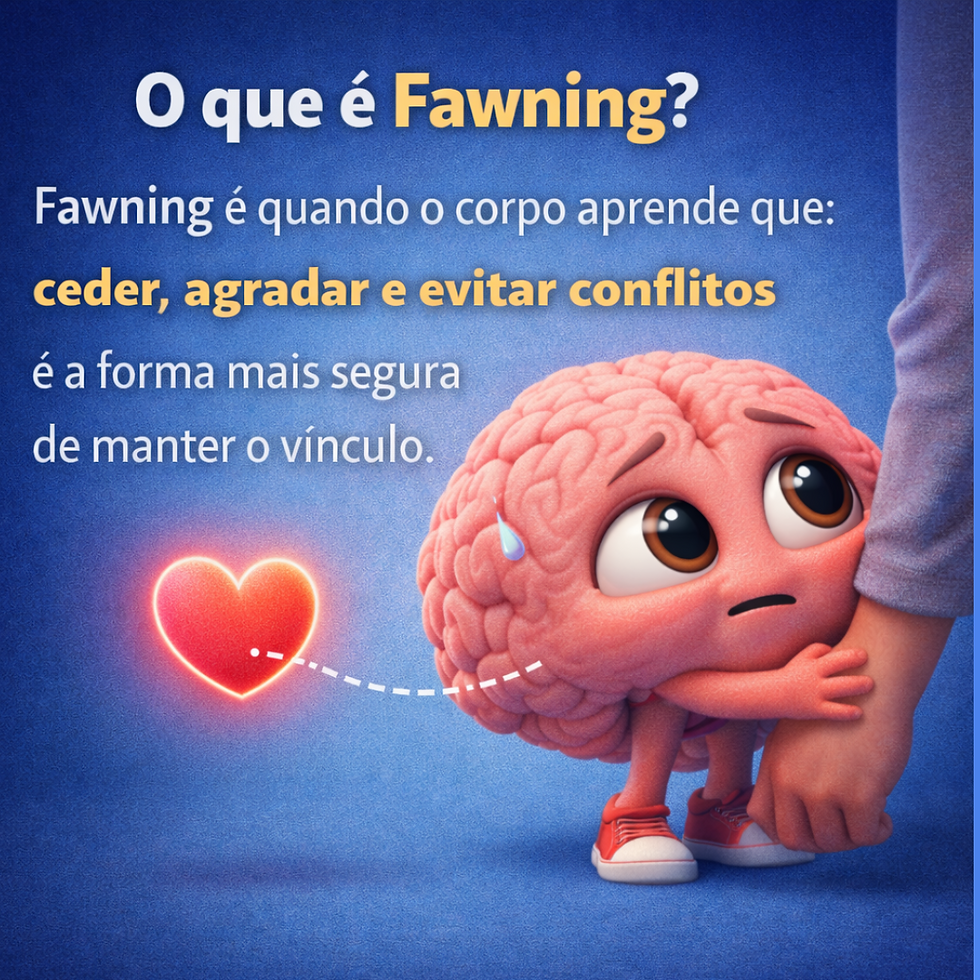 Quando agradar é sobrevivência: o fawning como resposta ao trauma