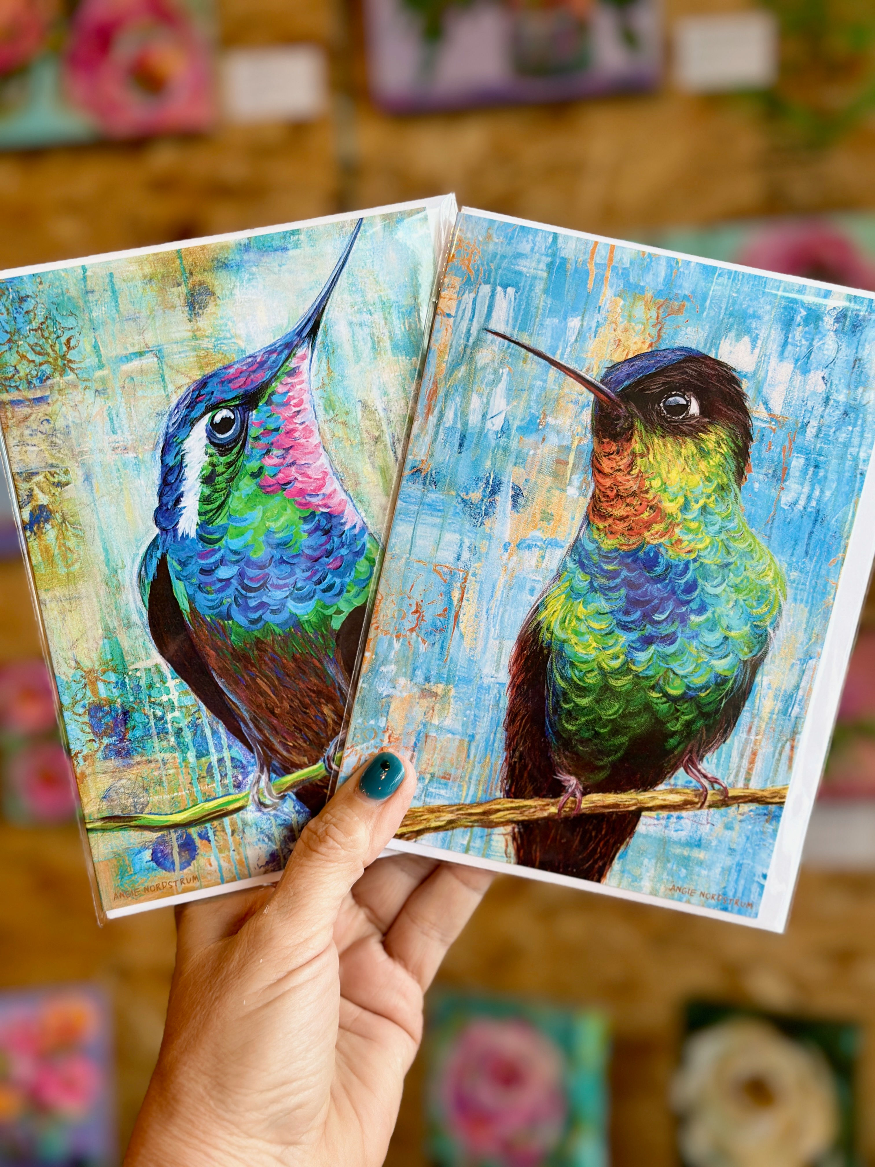 Hummingbird Cards (set of 4)
