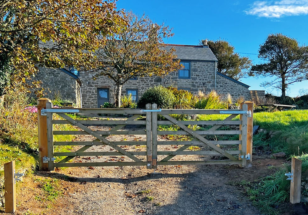 Double Timber Farm Gates
