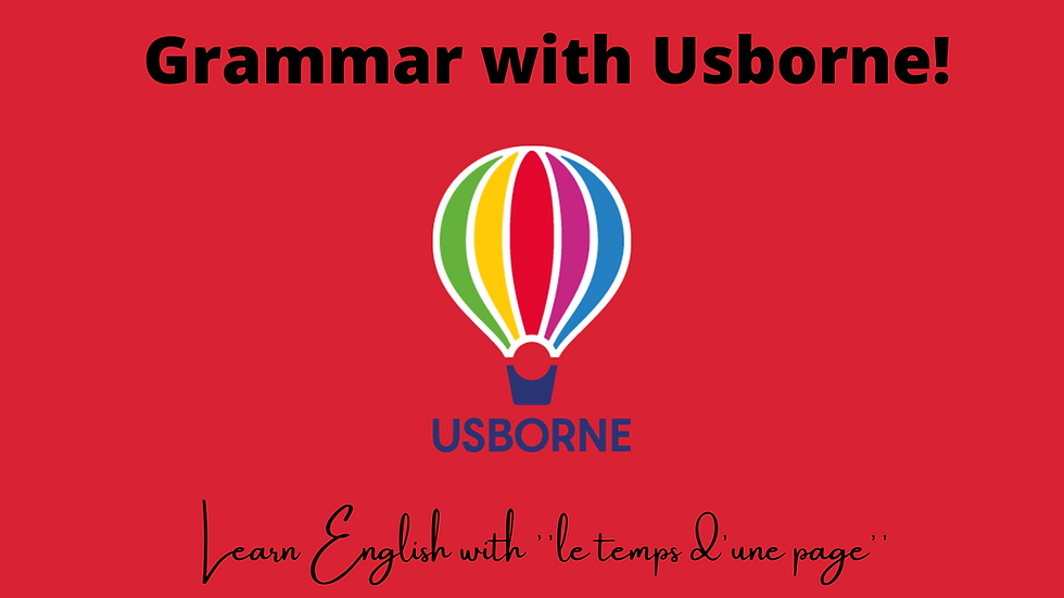 Learn English with ''Le temps d'une page''