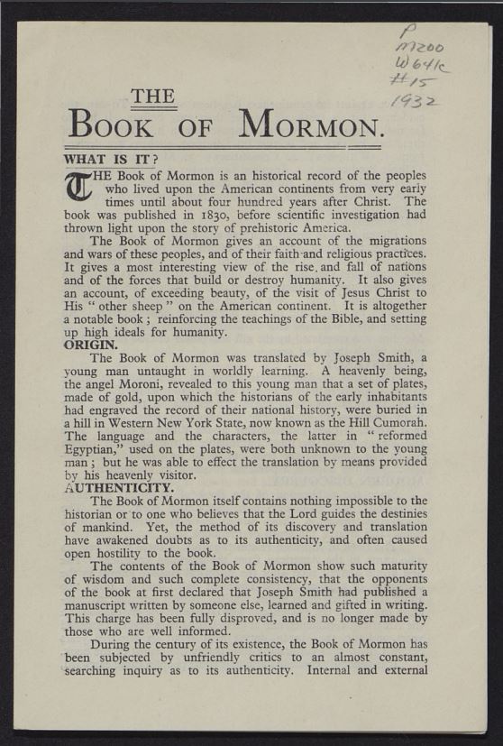 The Book of Mormon