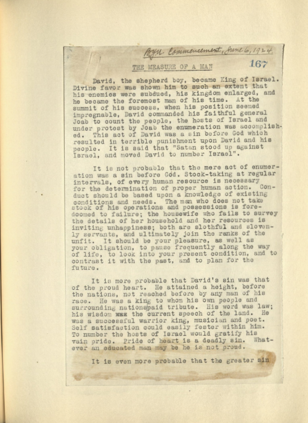 The Measure of a Man