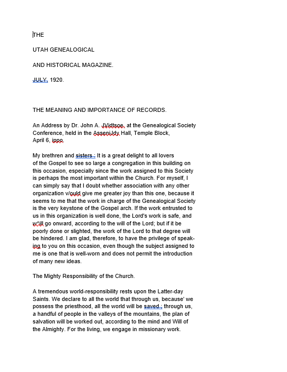 The Meaning and Importance of Records