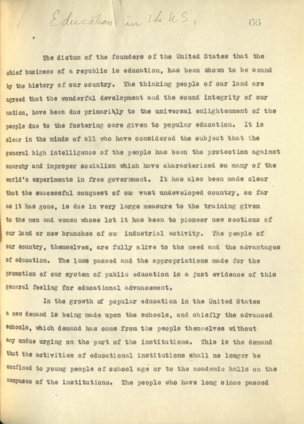 Education in the U.S.