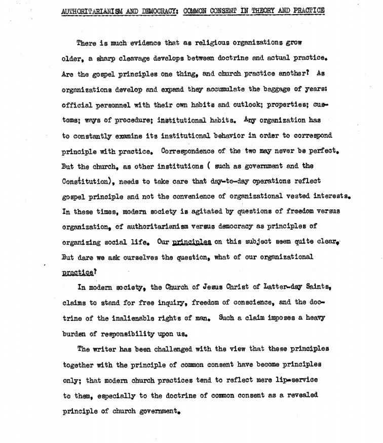Authoritarianism and Democracy: Common Consent in Theory and Practice
