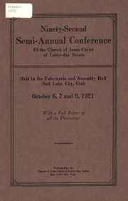 1921 October Volume 92 (No. 1) (Friday)