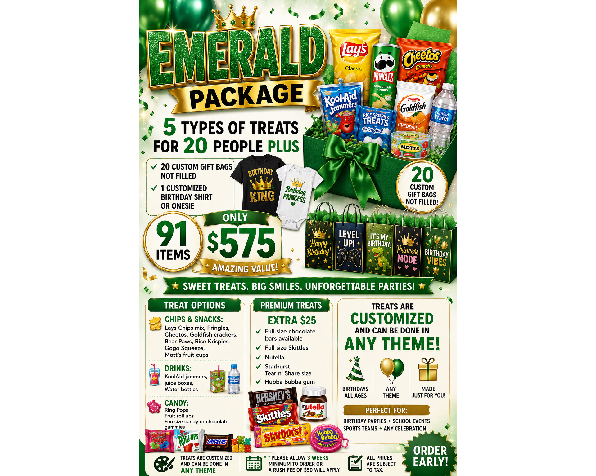 Emerald Treat Package