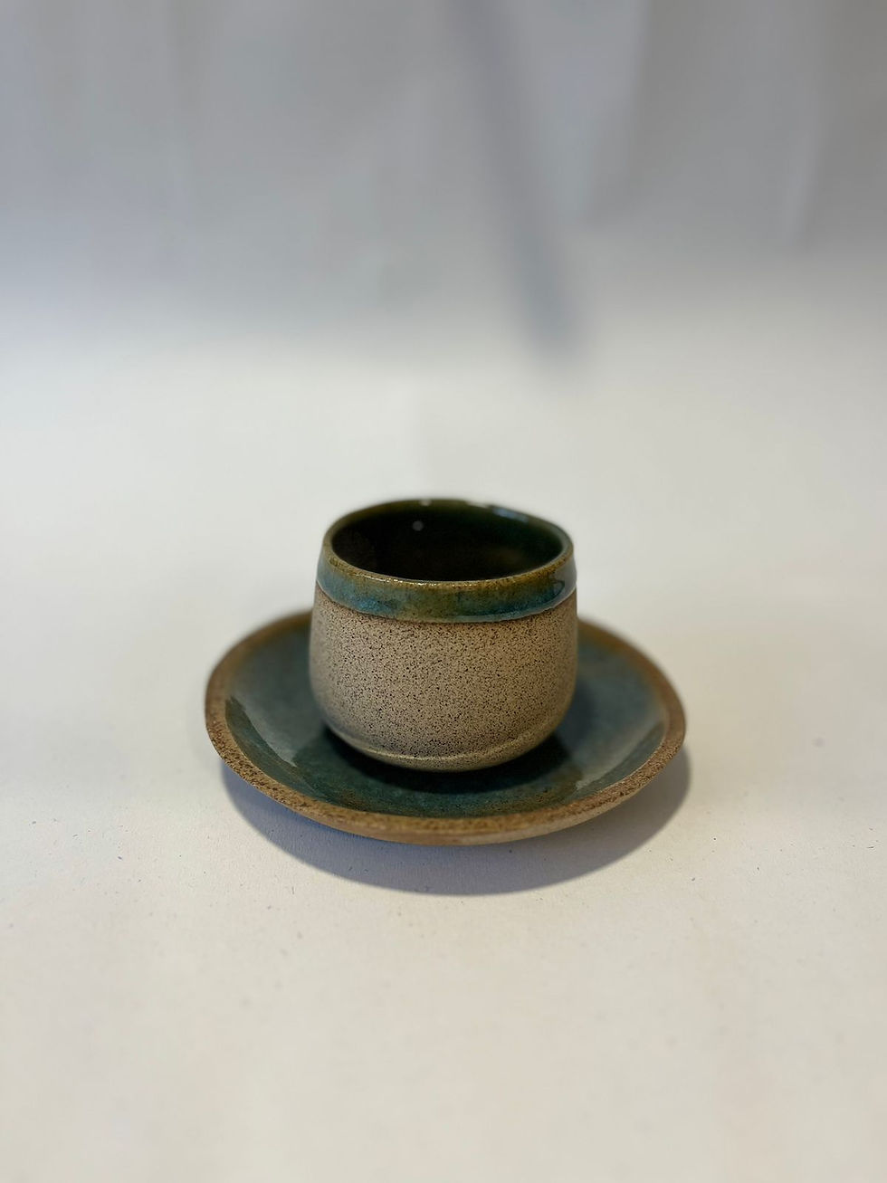 Miniatura: Copinho Expresso com pires Verde Reativo