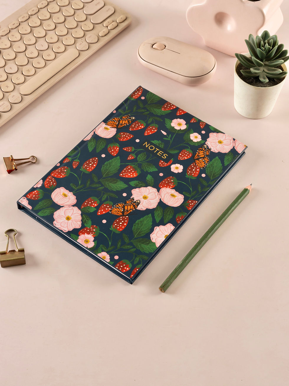 Thumbnail: Blush Garden Notebook aesthetic 