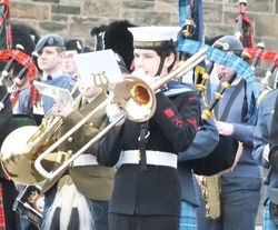 Massed Band of the Sea Cadets at Edinburgh Castle