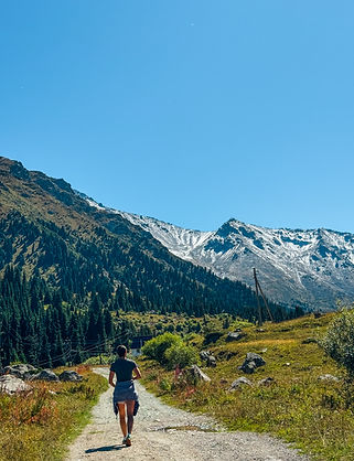Stunning views while hiking to Big Almaty Lake
