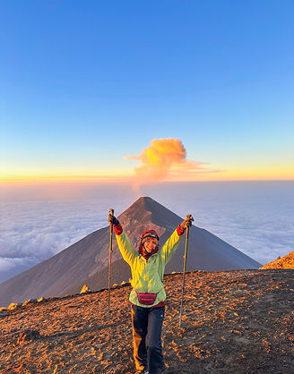 Sunrise View on top of Acatenango Volcano