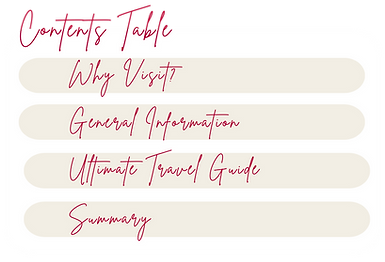 Contents page Albania Travel Guide